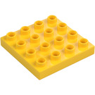 Duplo Geel Plaat 4 x 4 (14721)