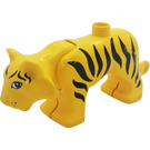 Duplo Yellow Tiger with Movable Head