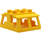 Duplo Amarillo Tren Cabin Tejado (6408)