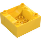 Duplo Gelb Zug Compartment 4 x 4 x 1.5 mit Sitz (51547 / 98456)