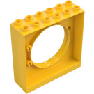 Duplo Yellow Wall 2 x 6 x 5 with Hole (31191)