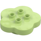 Duplo Yellowish Green Flower 4 x 4 (15515)