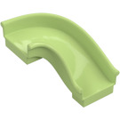 Duplo Yellowish Green Right Slide 4 x 4 x 3 (35088)