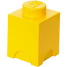 LEGO 1 stud Jaune Storage Brique (5004898)