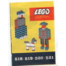 LEGO 1 x 1 et 1 x 2 Plates (cardboard Boîte version) 521-1 Instructions