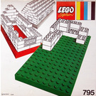 LEGO 2 Large Baseplates, Red/Blue Set 795