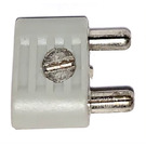 LEGO 2 Pin Electric Connector (Rounded Narrow with Cross-Cut Pins)