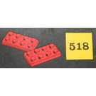 LEGO 2 x 4 Plates (cardboard Boîte version) 518