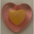 LEGO 2x2 Small Heart with Clip with Bright Light Yellow Heart (45450)