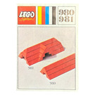LEGO 34 sloping profile bricks, including profile peak bricks Set Red 981-1 Instructions