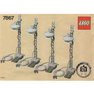 LEGO 4 Lighting Standards Electric 12V Set 7867 Instructions