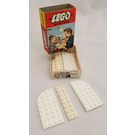 LEGO 4 White Plates Curved 4 x 8 and 1 White Plate 2 x 8 Set 227