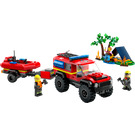 LEGO 4x4 Feuer Truck mit Rescue Boat 60412
