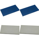 LEGO 5 - 10X20 base plates - White / Blue Set 064