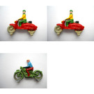 LEGO 5 Cyclists / Motorcyclists 1270-1