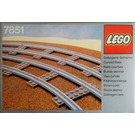 LEGO 8 Curved Rails Grey 4.5V 7851