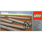 LEGO 8 Straight Electric Rails Grey 12V 7854