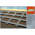 LEGO 8 Straight Rails Grey 4.5V 7850