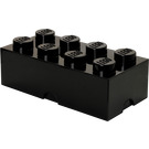 LEGO 8 stud Schwarz Storage Backstein (5005031)