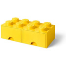 LEGO 8 stud Bright Gelb Storage Backstein Drawer (5005400)