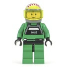 LEGO A-wing Pilot with Green Jumpsuit and Transparent Yellow Visor Minifigure