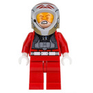 LEGO A-Vinge Pilot med Rød Jumpsuit Minifigur