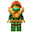 LEGO Aaron with Neon Reddish Orange Visor and Gold Armor Minifigure