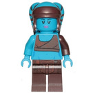 LEGO Aayla Secura met Donker azuurblauw Skin Minifiguur