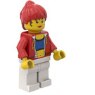 LEGO Actress with Red Jacket with LEGO Logo Minifigure