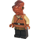 LEGO Admiral Ackbar med Medium Dark Hud Robe Minifigur