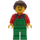 LEGO Advent Calendar Lady with Green Overalls Minifigure