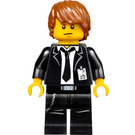 LEGO Agent Max Burns met Zwart Pak Minifiguur