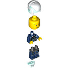 LEGO Agent Max Burns with Blue Suit with Helmet and Armor Minifigure