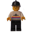 LEGO Airport Brandman med Svart Hjälm  Minifigur