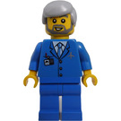 LEGO Airport Worker sisällä Sininen Uniform Minihahmo