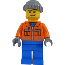 LEGO Airport Worker met Beanie Minifiguur