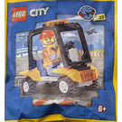LEGO Airport Worker met Service Auto 952306