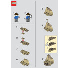 LEGO Alan with Dino Skeleton Set 122334 Instructions
