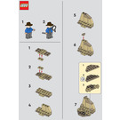 LEGO Alan with Dino Skeleton 122334 Instructions