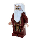 LEGO Albus Dumbledore with Dark Red Robe with Legs and White Hair Minifigure
