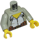 LEGO Alexis Sanister Torse avec Light grise Bras et Jaune Mains (973)