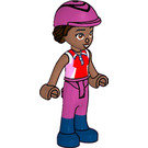 LEGO Aliya with Red Top and Riding Gear Minifigure