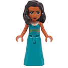 LEGO Amelia med Turquoise Kjole Minifigur