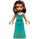 LEGO Amelia s Turquoise Šaty s Gold Diamonds Minifigurka