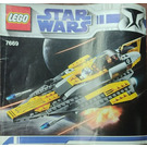 LEGO Anakin's Jedi Starfighter Set with Clone Wars White Box 7669-2 Instructions