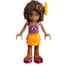 LEGO Andrea, Bright Light Orange Layered Skirt Minifigure