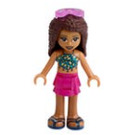 LEGO Andrea, Magenta Layered Rok Minifiguur