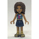 LEGO Andrea met Blauw en Paars Top Minifiguur