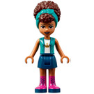 LEGO Andrea med Mørk Turkis Jakke Minifigur