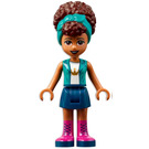 LEGO Andrea met Dark Turquoise Jacket minifiguur